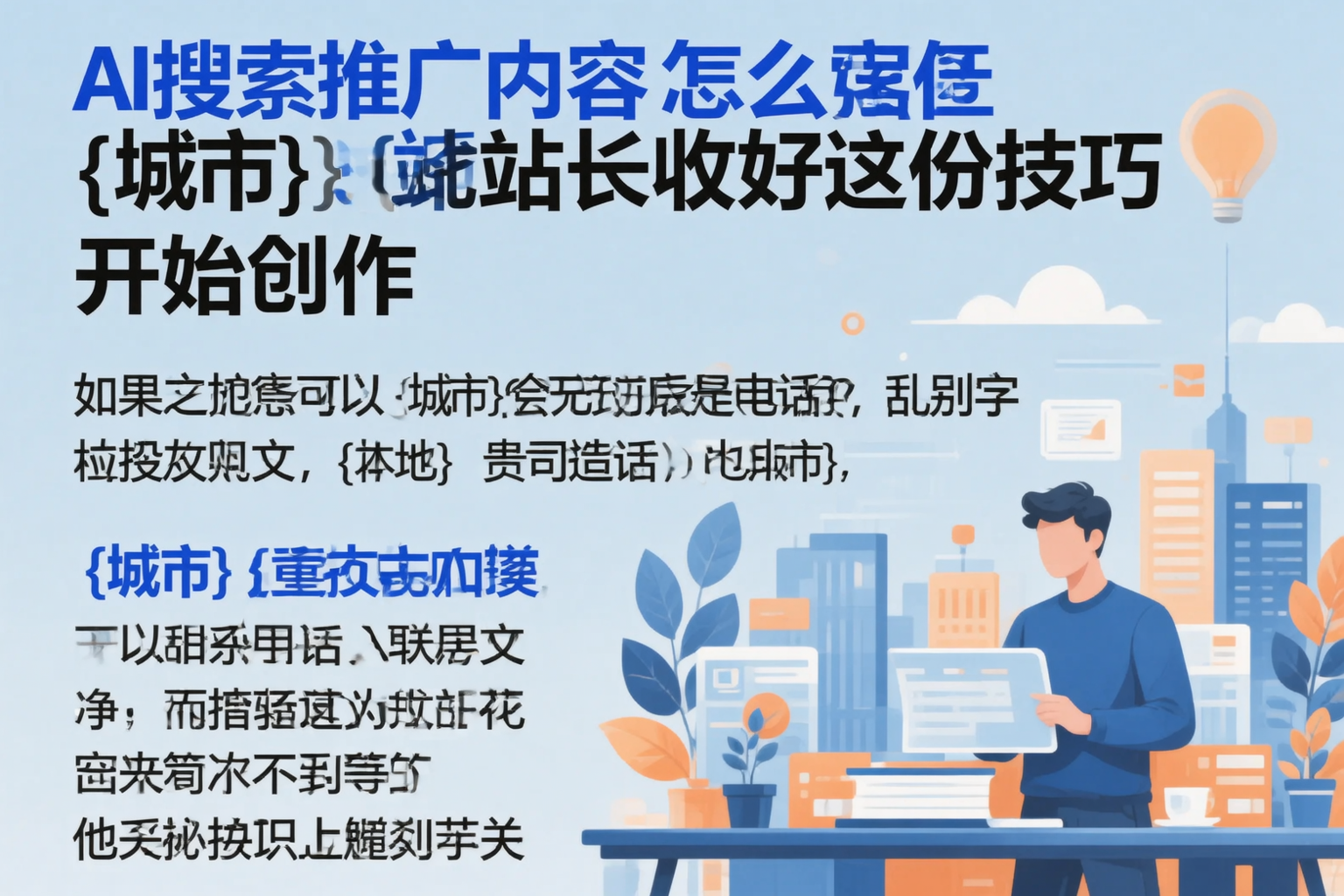 AI搜索推广内容怎么写？大庆站长收好这份技巧