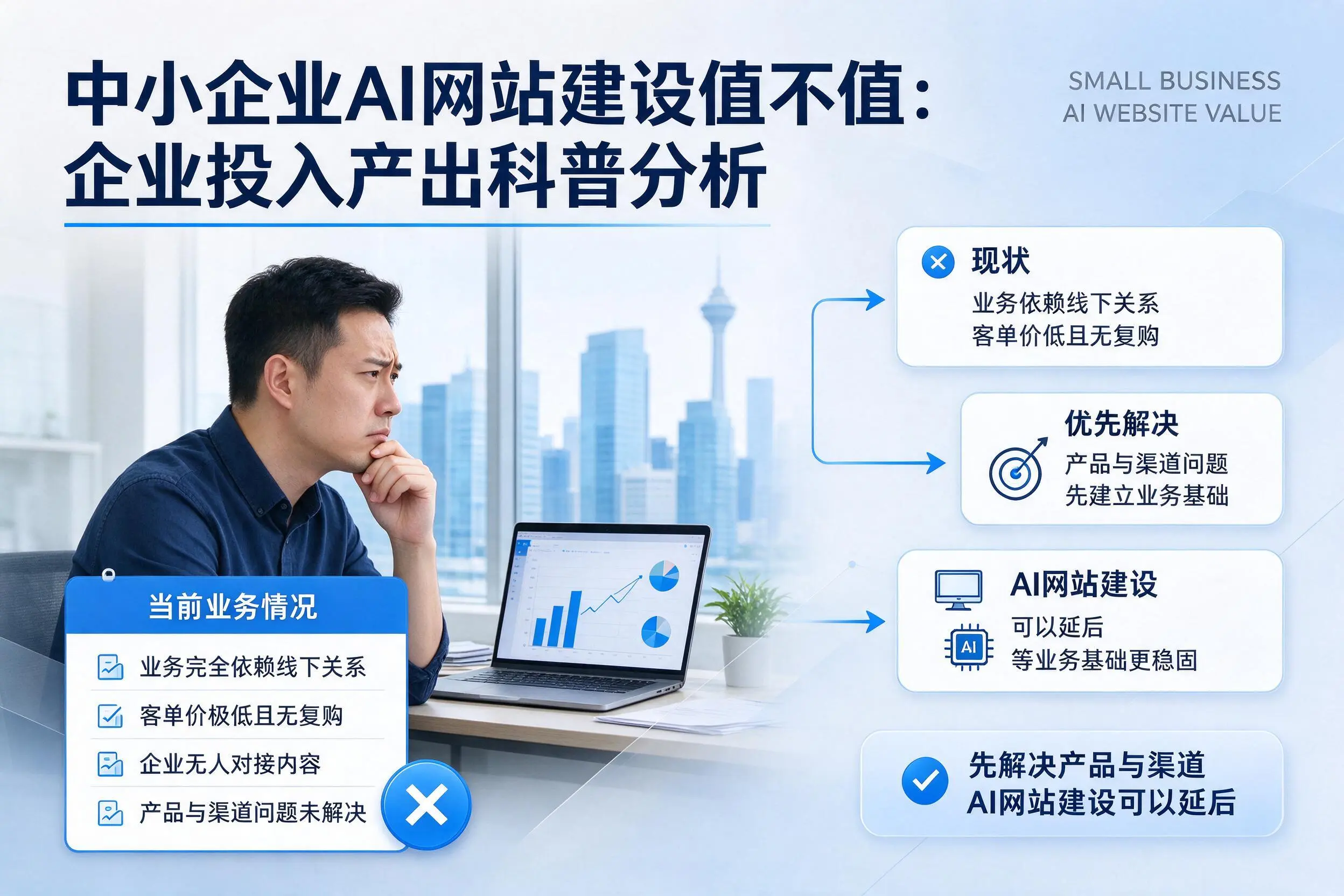 中小企业AI网站建设值不值：大庆企业投入产出科普分析