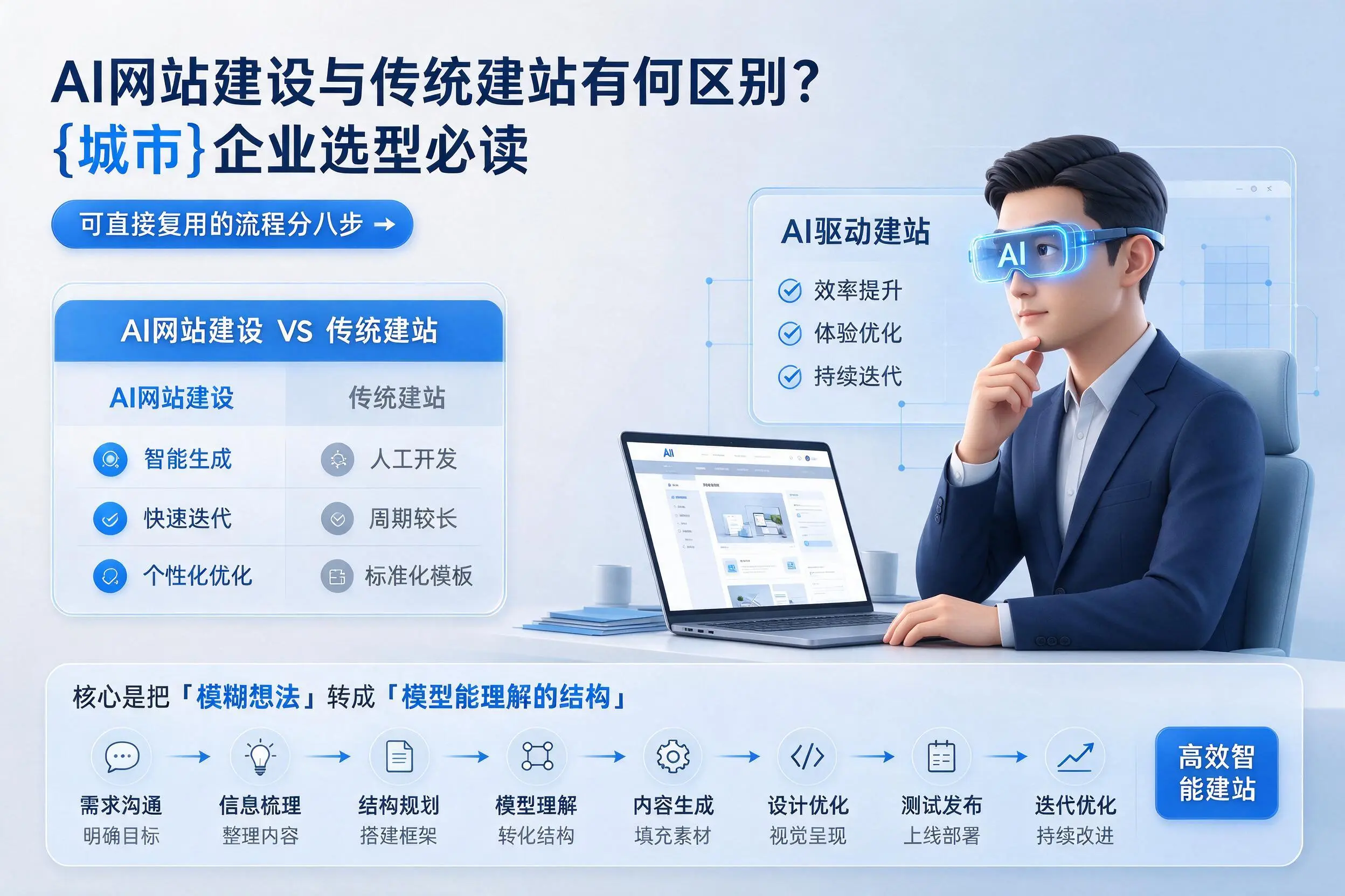AI网站建设与传统建站有何区别?大庆企业选型必读