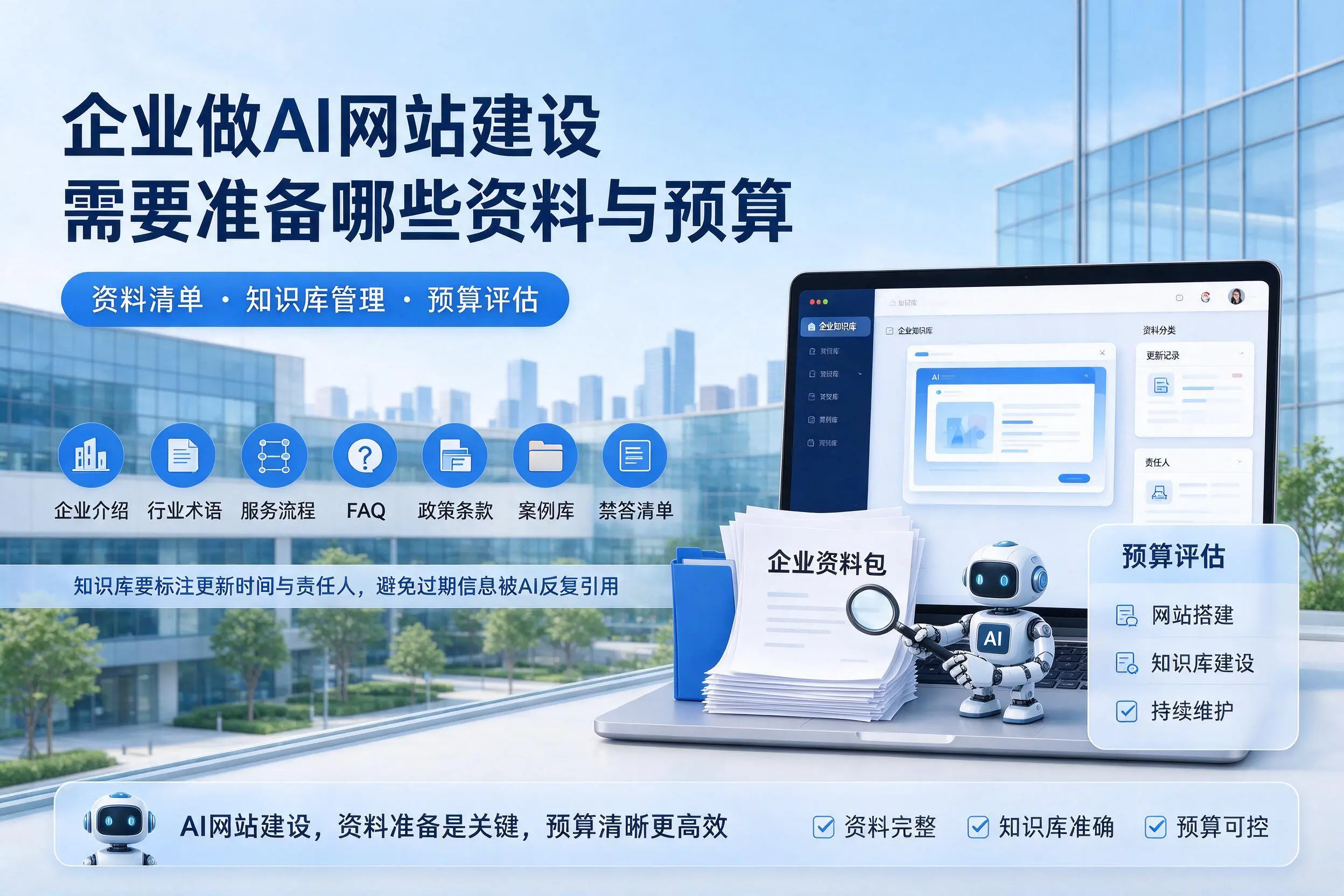 大庆企业做AI网站建设需要准备哪些资料与预算