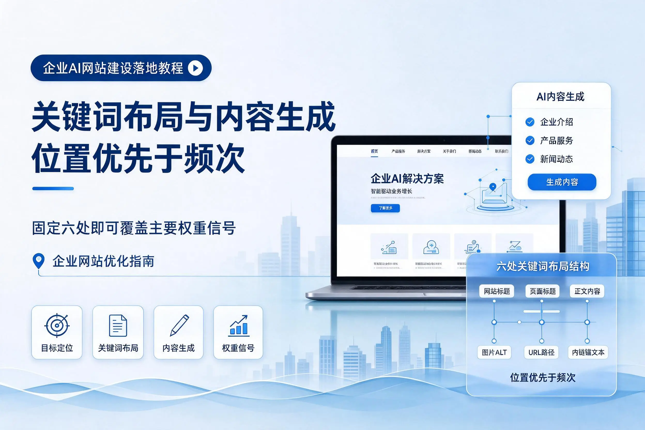 大庆企业AI网站建设落地教程:关键词布局与内容生成