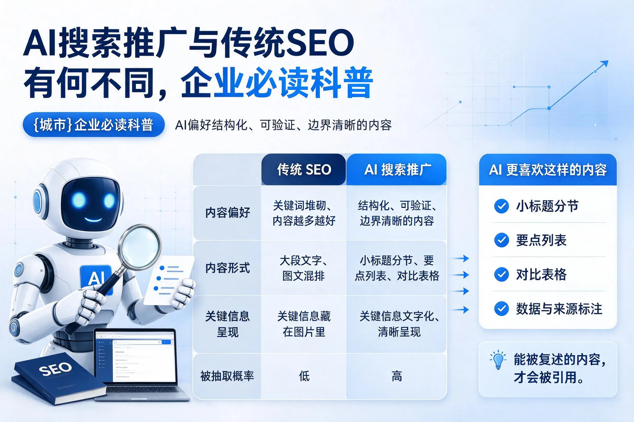 AI搜索推广与传统SEO有何不同，大庆企业必读科普